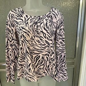 Westbound Swirl Print Top,size M